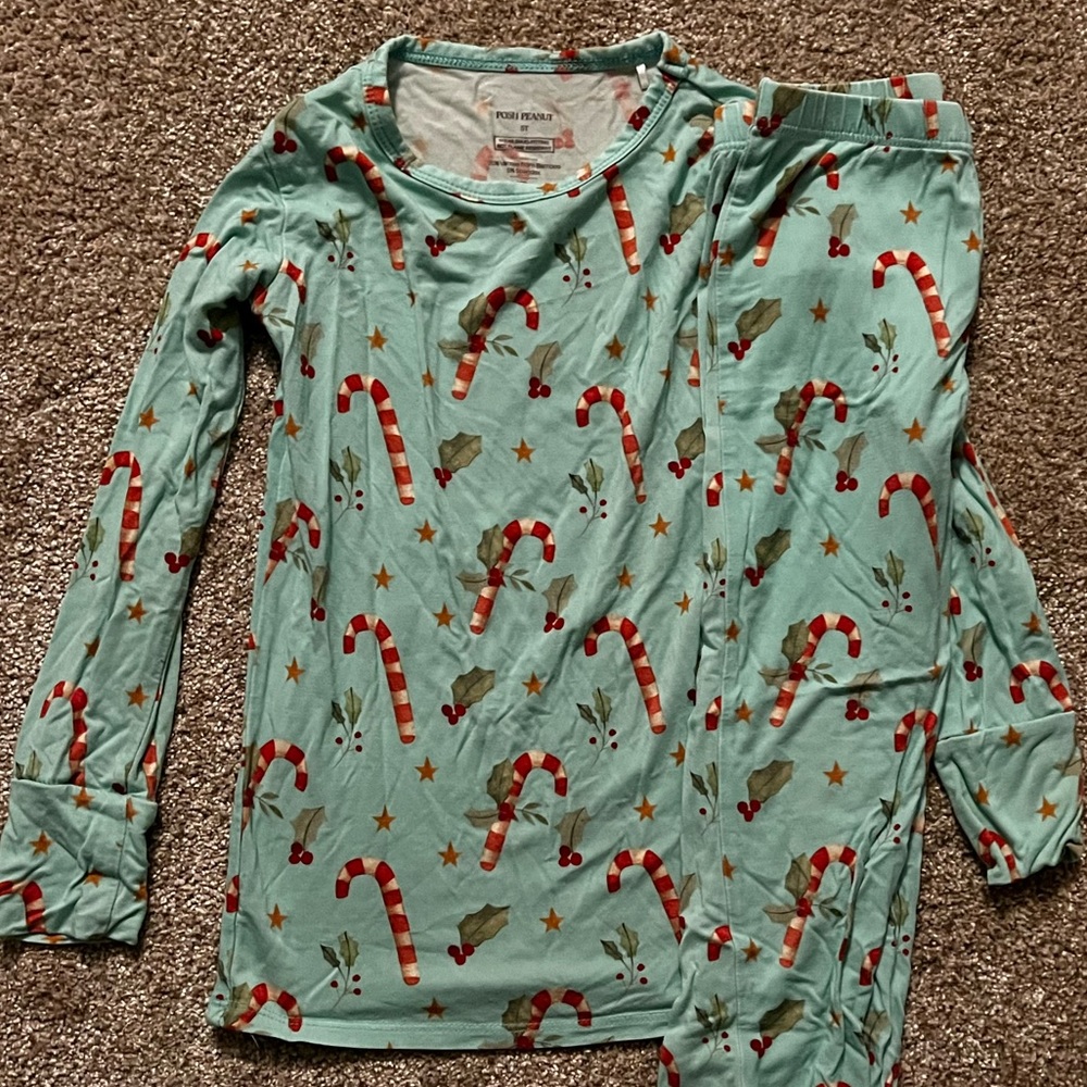 Super soft posh peanut 5T pajama set.